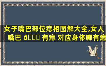 女子嘴巴部位痣相图解大全,女人嘴巴 🕊 有痣 对应身体哪有痣